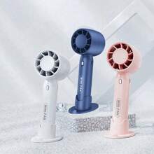 1 pieza Mini ventilador portátil manual turbofán USB, Mini ventilador de escritorio pequeño con carga, ventilador de escritorio mini para estudiantes y oficina, ventilador pequeño portátil de sobremesa sin hojas, ventilador pequeño turbina para uso al aire libre