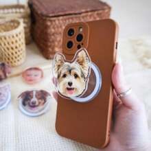 Personalized Phone & Kindle Grip, Custom Phone Grip, Pet Photo Phone Grip, Dog Mom Gift, Custom Kindle Grip - Multicolor - View 5