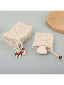Natural Sisal Soap Bag, Exfoliating Saver Pouch, Bath And Shower Holder, 50 Pcs, 40 Pcs, 20 Pcs, 10Pcs