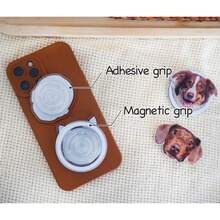 Personalized Phone & Kindle Grip, Custom Phone Grip, Pet Photo Phone Grip, Dog Mom Gift, Custom Kindle Grip - Multicolor - View 3