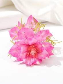 1个波西米亚夏威夷风发爪夹，适合浓密头发，花朵装饰发夹，大号发饰，花朵装饰，适合女性/女孩海滩旅行度假婚礼日常使用，时尚发夹，优雅发卡，女士发饰，夏季 - 彩色 - 查看 6