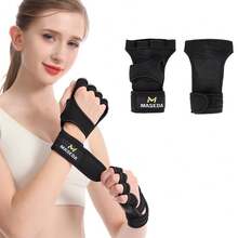 1 par de luvas antiderrapantes para ginástica, luvas para levantamento de peso, adequadas para treino, condicionamento físico, treinamento de força