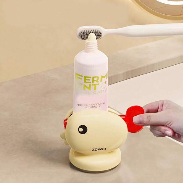 1pcWhale Toothpaste Squeezer, No-Drill Bathroom Toothpaste Dispenser, Suction Toothpaste Storage Device, A Magical Tool For Squeezing Tooth