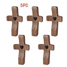 1 chiếc, Đồ trang trí thánh giá bằng gỗ thanh lịch, Thánh giá bằng gỗ cầu nguyện tinh tế, thích hợp để trang trí nhà cửa và văn phòng, hoàn hảo để trang trí sáng tạo làm quà tặng cho bữa tiệc. - màu nâu - Xem 13