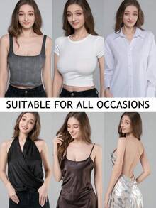 30pcs/24pcs/20pcs/16pcs/10pcs/8pcs/4pcs/2pcs Silicone Invisible Waterproof Anti-Mold Reusable Breast Petals, Nude Feel Silicone Lift Bra Pads, Non-Slip/Breathable Seamless Invisible Self-Adhesive Nipple Covers, With Box, Transparent, Women Lingerie & Underwear Accessories, Outdoor Sports, Bust Pad For Bras, Skin Color/Light Pink, Suitable For Wedding, Halter Top, Lift, Push Up, Round, Flower Type