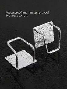 Under Cabinet Cutting Board Holder - 4 Pcs Pot Lid Organizer For Cabinet Cutting Board Holder Rack Storage Stainless Steel Under Shelf Counter Chopping Board Holder,Sink Sponge Shelf - Silver - View 4