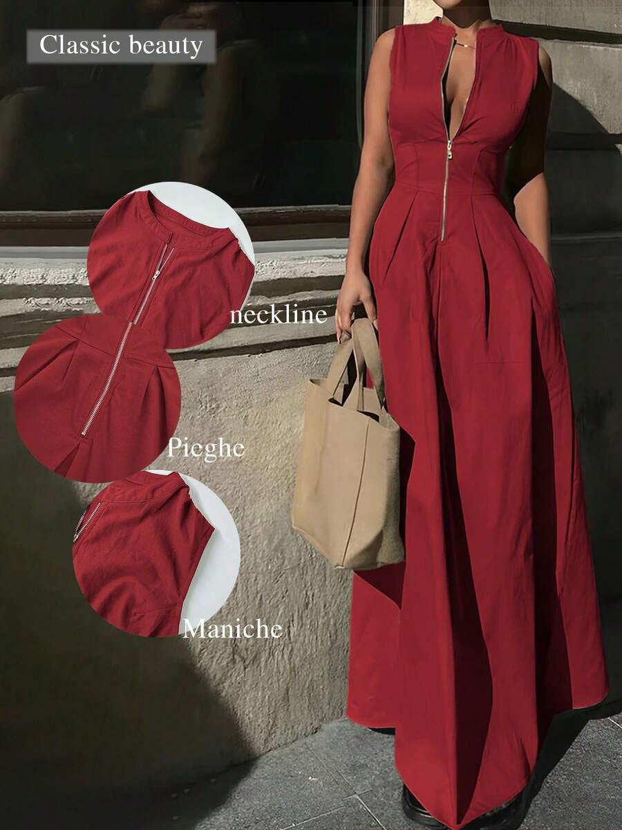 Fashion Casual & Versatile Sleeveless Women Dress, Spring/Summer Elegant