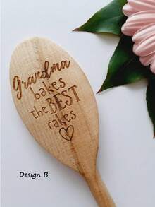 Custom Engraved Wooden Spoon With Name – Perfect Back To School Baking Gift For Kids, Family & Teachers – Fun Parent-Child Cooking, Grandma's Kitchen, DIY Baking Projects, Birthday Gift, Holiday Present, Family Time Essentials - Multicolor - View 6