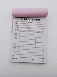 Thank You Receipt Books With Cardboard, 2-Part Small Business Carbon-Free Invoice Book 3.74x5.12 Inches(Set Of 50) Order Book Receipt Books Invoice Book For Business,School Supplies,Back To School