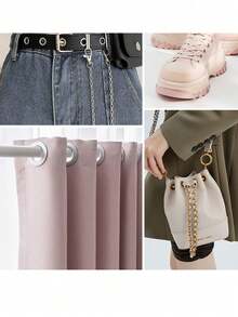 1 件带网眼设计的空心金属铆钉纽扣，DIY 服装配饰，帆布鞋，帽子，包包，标签，皮带 - 彩色 - 查看 3