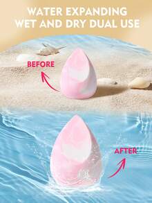 4PCS Professional Makeup Sponge Set For Cream & Powder | Multi-Shape Makeup Sponges (Teardrop/Flat) | Silicone-Free, Non-Absorbent Makeup Sponge | Loose Powder, Liquid & Concealer Applicator | Travel-Friendly & Easy To Clean - Multicolor - View 3