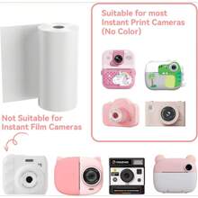 Mini Camera Instant Print Paper, Camera Paper Roll Refill, Thermal Printer Paper For Most Instant Print Camera, Receipt Paper And Mini Printer Paper Roll