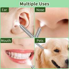 Ear Wax Removal Kit, 1920P HD Ear Cleaner With Camera Ear Wax Remover Tool, WiFi Otoscope With 6 LED Lights & 8 Ear Spoons, Visual Ear Scope For IPhone IPad Android Adults Kids Pets(Black)