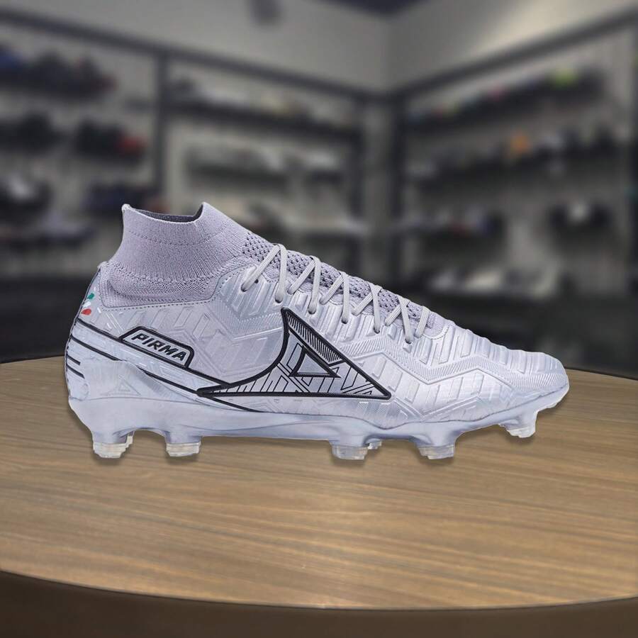 Tacos Pirma de Futbol Para Hombre 3030 Skin Gamer Pro - Plateado - Ver 1