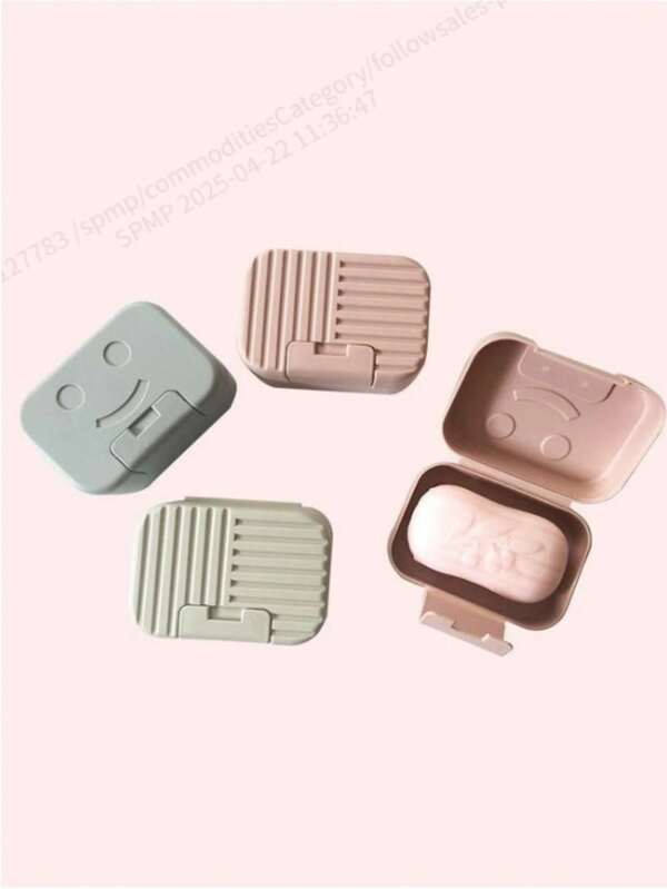 1Pc Soap Dish Travel Soap Case Portable Soap Container Leak-Proof Soap Holder Back To School