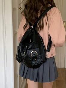 Women Fashion Backpacks - 黑色 - 查看 5