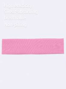 Bandeau de sport extérieur, bandeau absorbant la sueur pour le fitness et la course, casual, simple, , à haute élasticité et respirant, bandeau de couleur bonbon, bandeau de yoga absorbant la sueur, bandeau turban