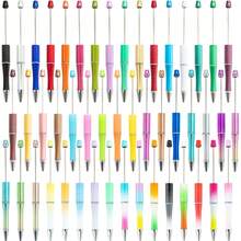 45pcs Random Colorful Beaded Ball Pen Silicone Bead Focus Bead DIY Pen Can Make Pen Creative Handicraft - Multicolor - View 4