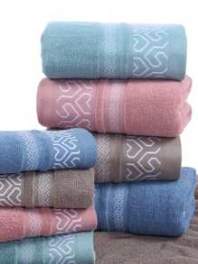 Set de 2 toallas de baño, toalla de baño de secado rápido, suave, ligera y absorbente, juego de toallas de baño de 2, elegante toalla de ducha para el baño, juego de toallas jacquard como regalo para la decoración del baño, salón de belleza, hogar - ideal para verano y vuelta al cole