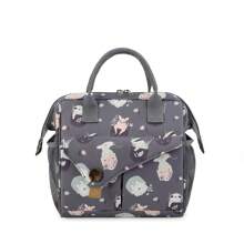 1pc Printed Insulated Lunch Bag, Portable And Waterproof For Outdoor Travel