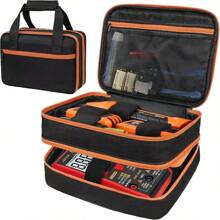 Bolsa Multifuncional de Armazenamento de Ferramentas, Bolsa Organizadora de Ferramentas Portátil para Homens, para Mecânicos, Eletricistas, Carpinteiros, Arquitetos, Encanadores, Eletrônicos/Reparo de Motocicletas, Manutenção de Engenharia
