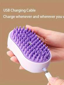 [New Pet Steam Brush] 3 In 1 Cat Steam Brush, Pet Steam Groomer Comb, Cat Steam Brush For Cats Dogs, 2025 New Pet Steam Hair Steamy Brushes