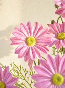1PC/2PCS/6PCS 25.20Inch Artificial Flower Plants Chrysanthemum Arrangement Wedding Bouquet Decoration Home Kitchen Garden Party Table Flower Center Decoration DIY,Fall Decor,Autumn