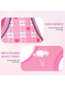 1 Set Sunflower Flower Pattern Daily Wear Dog Harness - Baby Pink - View 8