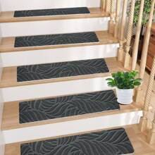 1/7/15 pièces Tapis d'escalier intérieur confortables et doux, tapis d'escalier, marches en bois, tapis antidérapants pour marches d'escalier, tapis antidérapants pour escaliers intérieurs en bois, tapis d'escalier autoadhésifs antidérapants, tapis d'escalier pour marches en bois, tapis de passage pour marches en bois, tapis d'escalier pour marches en bois intérieures