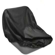 Heavy Duty Waterproof Tractor Seat Cover For Ride-On Lawn Mowers - Black Polyester, All-Season Protection, With Safety Strap, Durable And Suitable For Outdoor Use, Yard Maintenance | Stretchy Material, Tractor Accessory