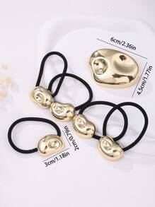 Minimalistische europäisch-amerikanische Art Metallhaarspange mit asymmetrischer geprägter Spiralenfeder, dekorativer bohemian-Stil Haarclip aus Zinklegierung mit Rosendesign