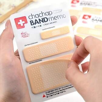 1pc Cute Bandage Series Memo Pad Stickers Sticky Notes Paper Notepad Kawaii Stationery Office Supplies Back To School