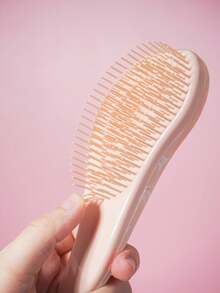 迷你星空造型顺发梳，1支装，干湿两用顺发梳，成人适用，适用于自然卷发、直发、干湿发，也适合幼儿、青少年女孩，是返校季、学习必备、旅行必备、万圣节礼物、圣诞礼物的理想之选（粉色） - 粉色 - 查看 4