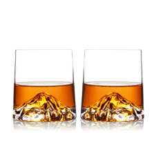 Bicchiere di cristallo da whisky da 8,5 once (241g) per bere bourbon, cognac, whisky scozzese, cocktail