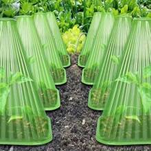 DIY Plant Growth Watch Cover Reusable Planting Tent Garden Yard Seedling Plastic Bell Box Plant Shield From Birds Frosted Snails