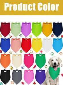 20 Pieces/10 Pieces/1 Piece Custom Name Letters Or Text Pet Cat Dog Animal Triangle Scarf Bib Scarf Pet Saliva Accessory Triangle Scarf, Suitable For Customizing Pet Names Or Greetings, Can Be Given As A Pet's Birthday Gift