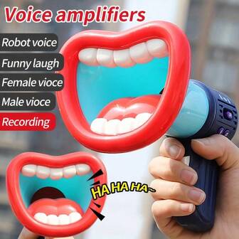 多通道搞笑变声喇叭 - 恶作剧玩具和恶作剧，配有升级的手持放大器，创意音乐音效，非常适合万圣节、圣诞节和生日礼物