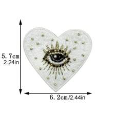 1 Piece - In A Variety Of Handmade Beads, Love Eyes, Cloth Stickers, Clothes, Bags, Shoes, Versatile Decorations, DIY Brooches, Badge Accessories, Graduation Gifts, Holiday Gifts