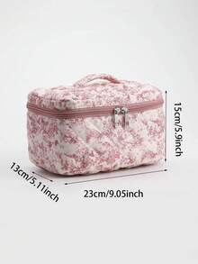 1 件花卉绗缝妈妈尿布包，时尚可爱的旅行收纳包 - 彩色 - 查看 2