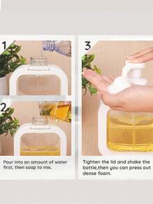 1 Stück/2 Stück Kunststoff Handdesinfektionsmittel-Spender, 300ml/500ml transparenter Druckspender für Seife, Shampoo, Reinigungsmittel, nachfüllbarer Badezimmer-Duschgel-Lotion-Behälter, Seife-Shampoo-Aufbewahrung, moderner Spender, klarer nachfüllbarer Behälter, Seifenspender, Make-up, günstig, Raumdekoration, Waschtisch, Reise, Schlafzimmer, Make-up-Accessoires, günstig, Strumpfhalter, Make-up, Make-up-Utensilien, günstige Sachen, Geschenke, Geschenke für Frauen, Weihnachtsgeschenke, Verlosungen, Reise, günstige Sachen, Reiseessentials - Weiss - Übersicht 8