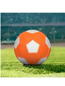 Size 3, 4 Dimple Soccer Balls; Size 5 Curved Trajectory Soccer Balls For Training And Match, Magic Curved Soccer Balls - Orange - View 3