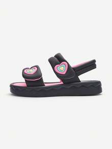 Giày sandal đế mềm lấy cảm hứng từ Dopamine dành cho bé gái và dễ thương - tông màu đen - Xem 3
