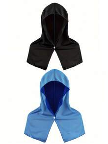 1PC Cooling Hoodie Towel, Absorbent And Quick-Drying Sweat Towel Wrapped Around The Neck And Face, Provides Long-Lasting Cooling And Sun Protection In Hot Weather. Summer Outdoor Accessory, Suitable For Beaches, Sports And Outdoor Activities - Multicolor - View 3