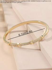 Rhinestone Decor Bangle
