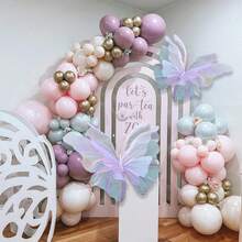 3PCS 50cm/19.69in Large Butterfly Artificial FlowerParty Decorations 3D Butterfly Wall Decor Wedding Butterfly  For Baby Shower Wedding Decor Birthday Mother's Day Party Home Supplies Decor - Nhiều màu sắc - Xem 5
