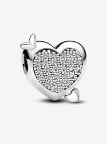 1 Peça Stertling Silver 925 Charme Big Ben Tower Love Bead Adequada para Mulheres Pulseiras Braceletes DIY Joias Fazendo e Combinação de Roupas Diárias Decoração de Jóias para Meninas