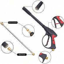 4000PSI High Pressure Washer Spray Gun And Washing Hose Kit For Car Jet Lance UK - Black - View 5
