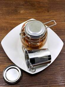 1pc Stainless Steel Tea Infuser, Coffee Filter, Loose Leaf Tea Diffuser With Long Folding Handle, Can Be Hung On Teapot Or Mug, For Tea And Coffee Steeping Back To School