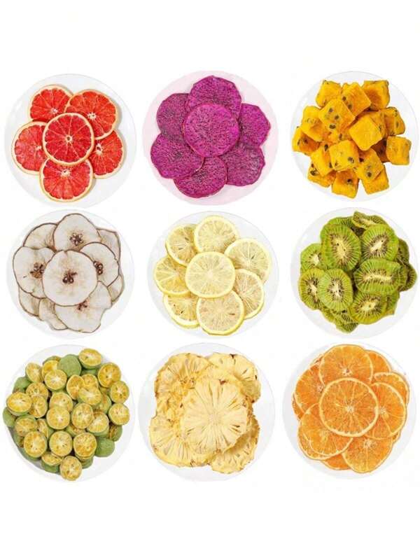 1 Packung mit 10 Stücke sortierte getrocknete natürliche Fruchtscheiben - Grapefruit, Zitrone, Orange, geeignet für Handarbeiten, Backdekorationen, Kerzenfertigung, Seifenherstellung, Heimdekoration, Geschenke und Tischdekorationen für alle Anlässe