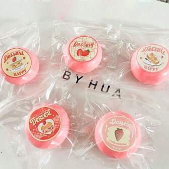 1pc Stress Relief Strawberry Squeeze Toy - Slow Rebound Anti-Stress Squishies, Random Design